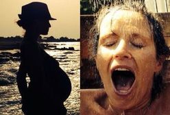 Monika Mrozowska na wakacjach w zaawansowanej ciąży