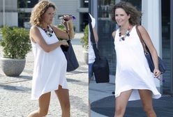 Monika Mrozowska w mini w zaawansowanej ciąży!