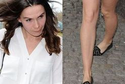 Olga Bołądź marznie w szortach