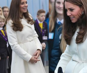 Księżna Kate z wyraźnie zaokrąglonym brzuszkiem