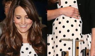 Kate Middleton w uroczej sukience w groszki