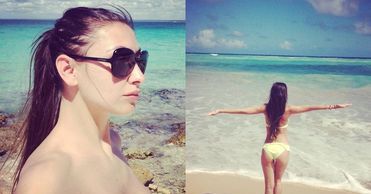 Angelika Fajcht odpoczywa na Karaibach!