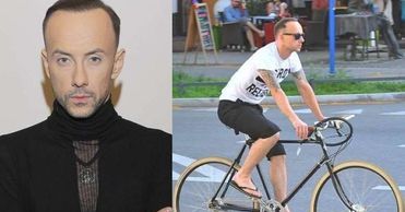 Wypoczęty Nergal na przejażdżce rowerowej