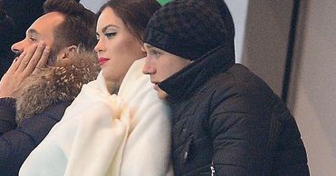 Edyta Zając w kocu na meczu