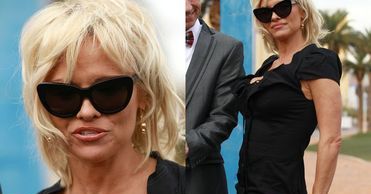 Pamela Anderson w pończochach na ślubie!