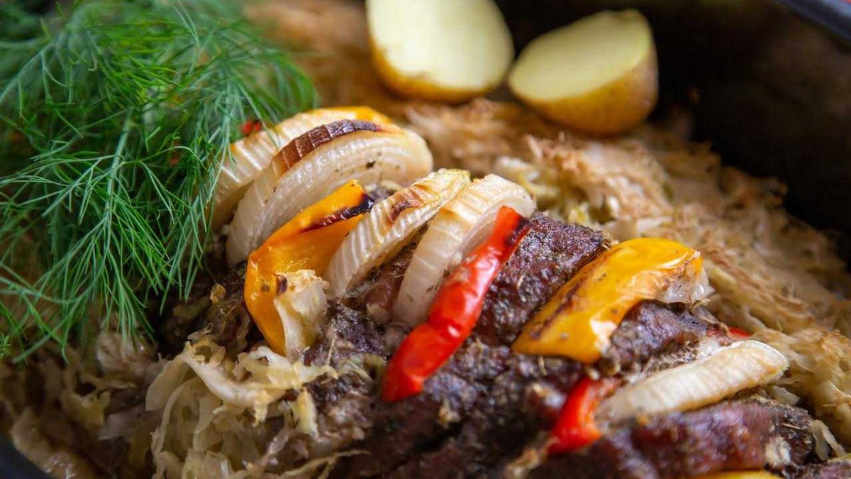 Karczek przekładany kapustą