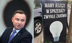 Andrzej Duda nie może kupić zwykłej żarówki. Tymczasem w Warszawie...