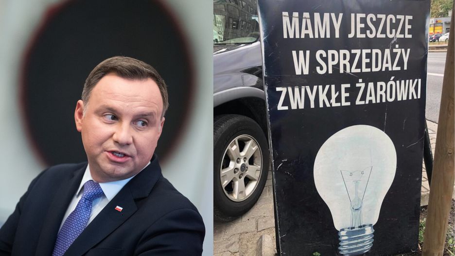 Andrzej Duda uważa, że zakaz sprzedaży tradycyjnych żarówek jest jednym z powodów Brexitu