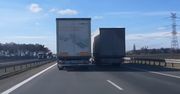 Plaga polskich autostrad? Dwóch kierowców ciężarówek "ściga się" przez 8 minut