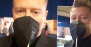 Eurowizja 2021. Rafał Brzozowski na chwilę przed występem wspomaga się specjalną maską. Za kulisami jest bardzo poważnie