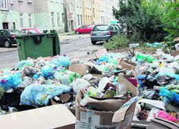 Śmieci od 2 miesięcy zalegają na ulicy