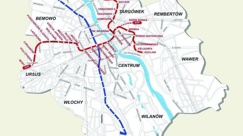 Centralny odcinek przebiegnie z ronda Daszyńskiego do Dworca Wileńska