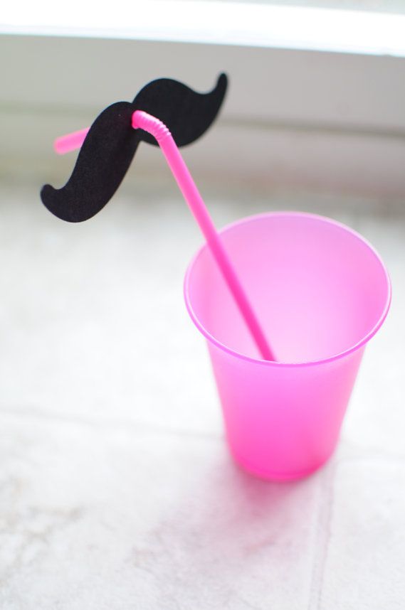 Mustache Straws