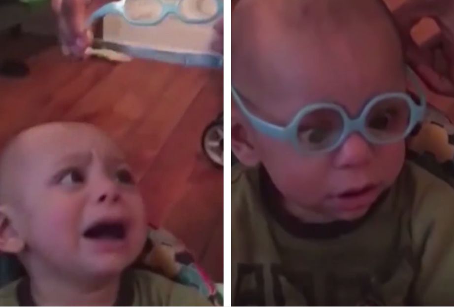 Chłopczyk dostaje pierwsze okulary. To, jak reaguje wzrusza do łez