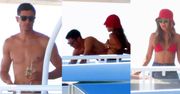 Wyluzowani Anna i Robert Lewandowscy sfotografowani na luksusowym jachcie. Paparazzi mieli co fotografować