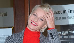 Małgorzata Kożuchowska w czerni na premierze "Procederu". Wyglądała fenomenalnie