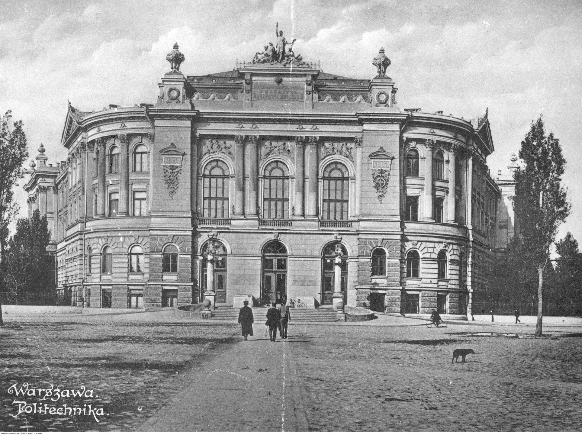 Gmach Główny Politechniki Warszawskiej (ok. 1920 r.)