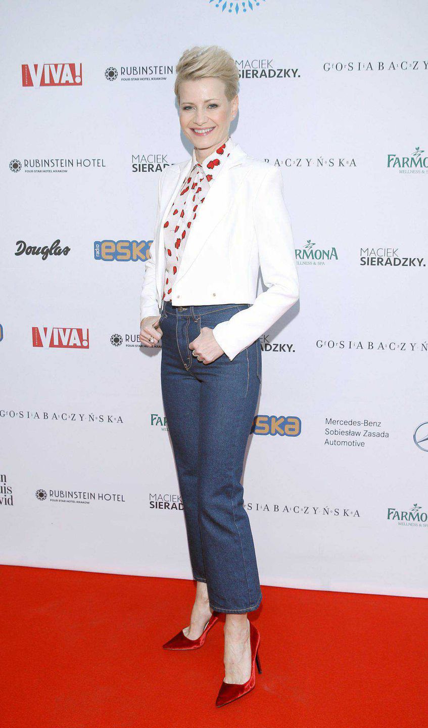 Małgorzata Kożuchowska w centrum handlowym Bonarka