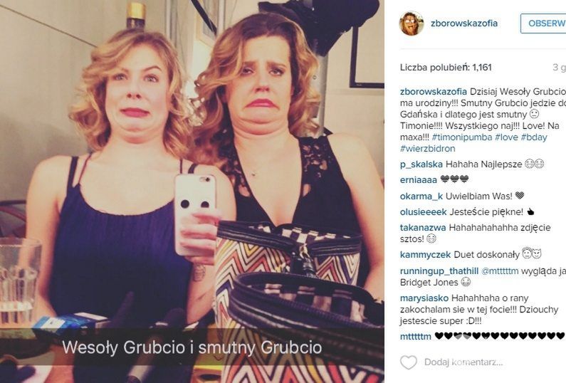 Marta Wierzbicka i Zosia Zborowska robią śmieszne miny