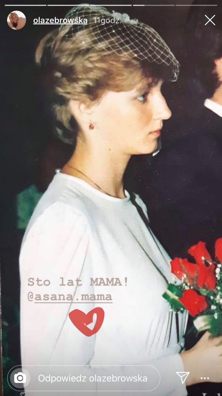 Mama Aleksandry Żebrowskiej wygląda jak księżna Diana 