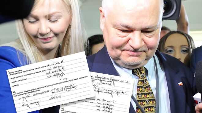 Prezes NBP w asyście współpracowniczki - dyrektor Martyny Wojciechowskiej w 2016 roku