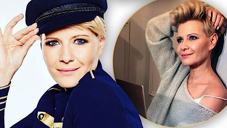 Małgorzata Kożuchowska laptop