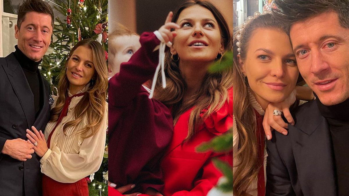 Anna Lewandowska wrzuciła potężną galeri�ę zdjęć z Wigilii z całą rodziną. Świętowała aż w dwóch kreacjach i pokazała córkę brata
