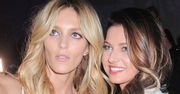 Anja Rubik i Anna Lewandowska w bieli na pokazie La Manii od kulis