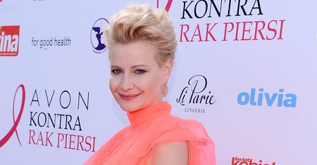 Małgorzata Kożuchowska w brzoskwiniowej mgiełce na pikniku rodzinnym Avon
