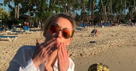 Martyna Wojciechowska z córką na Dominikanie