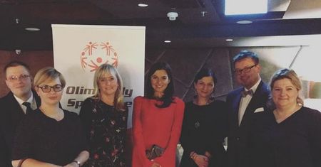 Anna Lewandowska na świątecznym spotkaniu Olimpiad Specjalnych