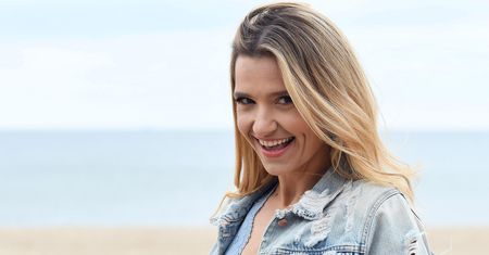Joanna Korniewska jako "jesieniara". Sukienka w kropki to hit tej jesieni