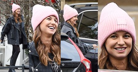 Ciężarna Anna Lewandowska podjeżdża przed modną knajpkę mercedesem za 400 tysięcy złotych (ZDJĘCIA)