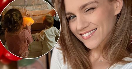 Agnieszka Kaczorowska z córkami w bliźniaczych stylizacjach. Jakie urocze modelki!