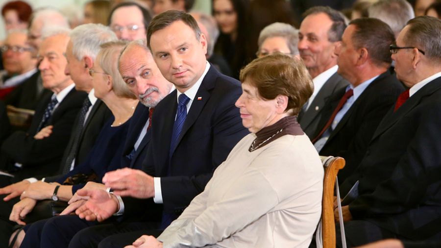 Prezydent Andrzej Duda i Zofia Romaszewska