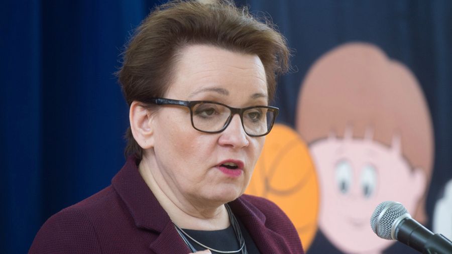 Minister w szkole integracyjnej w Sieradzu