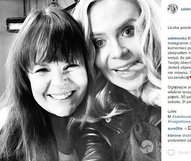 Maja Sablewska i Karolina Korwin-Piotrowska na Instagramie