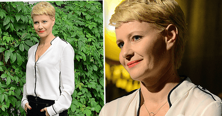 Elegancka Małgorzata Kożuchowska na spotkaniu. Jej szpilki z pomponami to prawdziwy hit, a ich cena? Weźcie głęboki oddech
