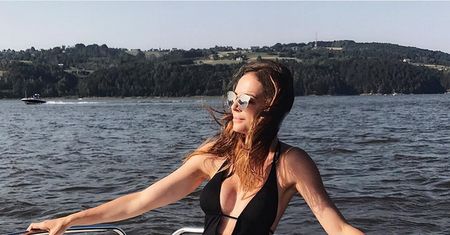 Anna Wendzikowska na wakacjach w Polsce