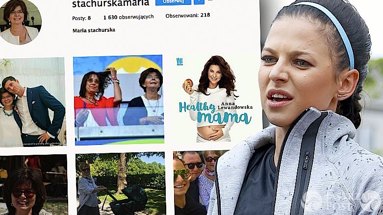 Anna Lewandowska, Maria Stachurska na Instagramie