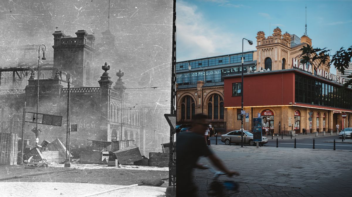Powstanie Warszawskie. Porównaliśmy oblicza stolicy w 1944 roku z teraźniejszością
