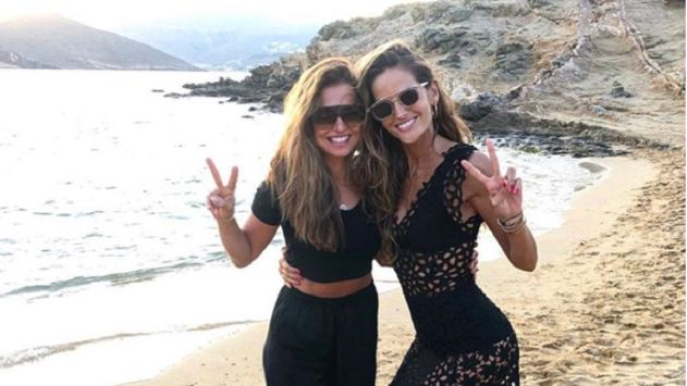 Anna Lewandowska z Izabelą Goulart
