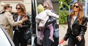 Anna Lewandowska pędzi na spotkanie z Zosią Ślotałą. Zabrała malutką Laurę i wyglądała jak wyrwana z lat 80.