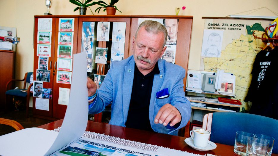 Wójt gminy Żelazków Sylwiusz Jakubowski