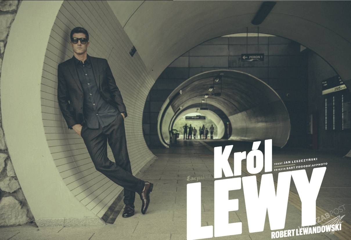 Robert Lewandowski w Esquire