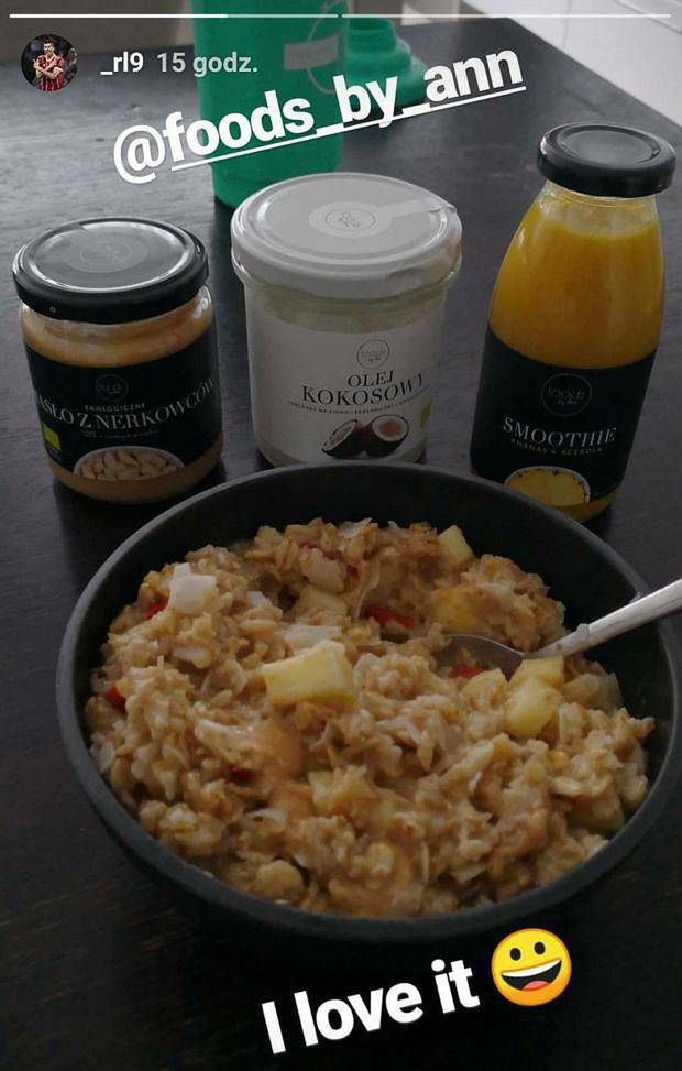 Robert Lewandowski zachwala olej kokosowy żony