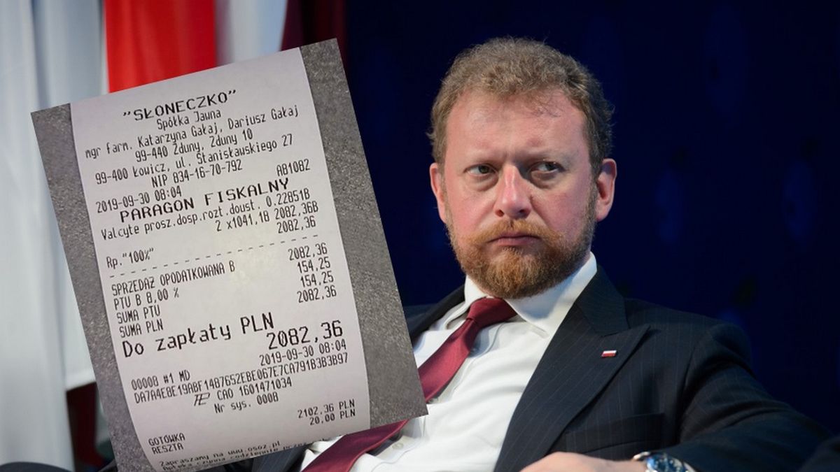 Minister Łukasz Szumowski odpowiada na "paragon hańby" Borysa Budki