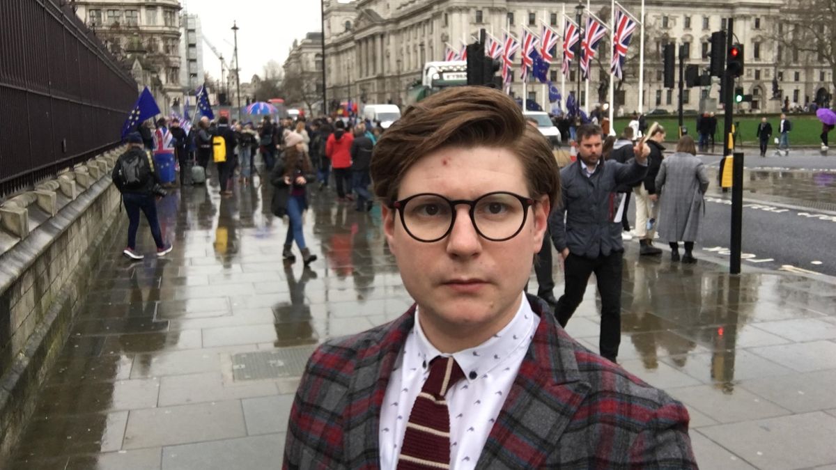 Brexit. Reporter Wirtualnej Polski i money.pl Paweł Orlikowski w Londynie.