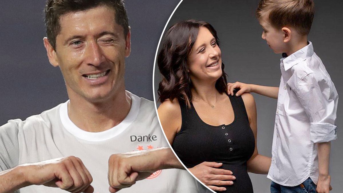 Robert Lewandowski, Milena Lewandowska z synem