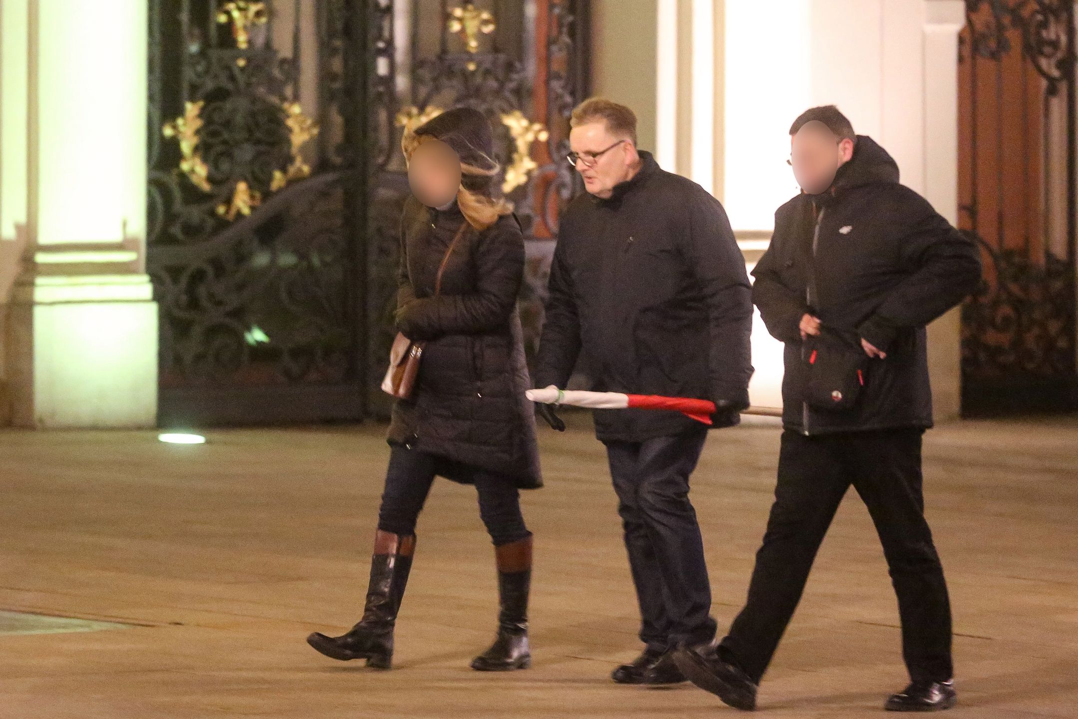 Senator PiS Waldemar Bonkowski i jego kochanka Mariola G. po miesięcznicy smoleńskiej 10.01.18 r.